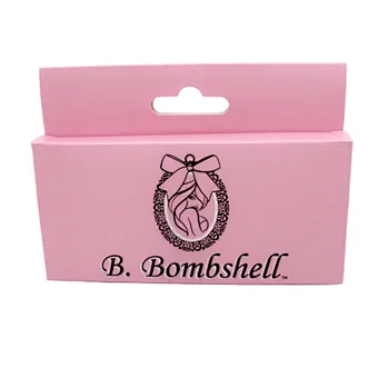 Foldable Retail Package Box with Window Plastic Tray Insert Hook Custom Logo
